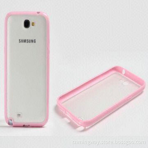 Hybrid hard cover TPU rubber phone case for Samsung Note2